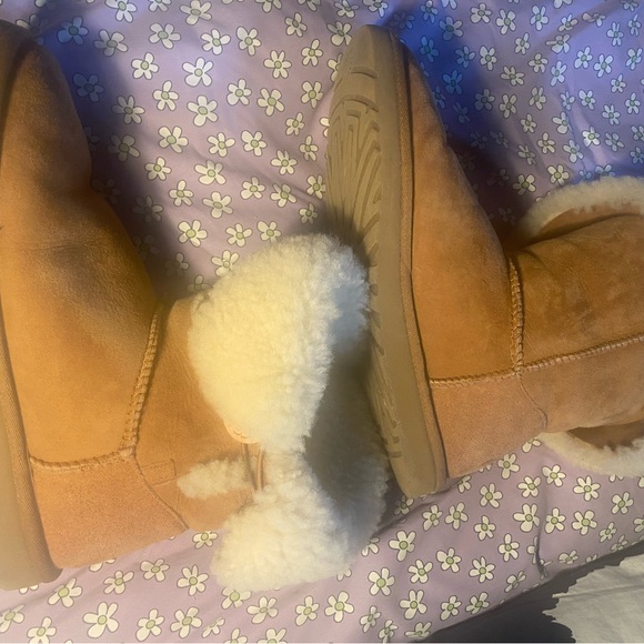 UGG Chestnut Ankle Boots with Shearling Lining - Picture 3 of 5